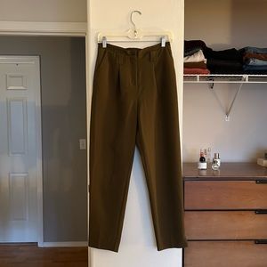 Topshop Green Dress Pants 2